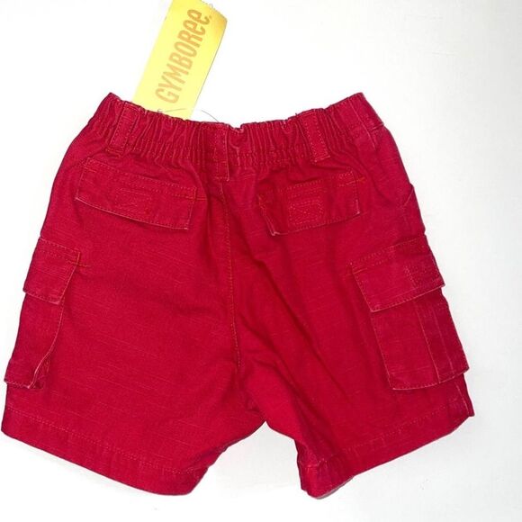 Gymboree Boys Shorts Red Fire Alarm 0-3 Months - Picture 2 of 3